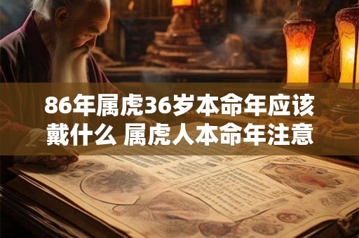 86年属虎36岁本命年应该戴什么 属虎人本命年注意事项