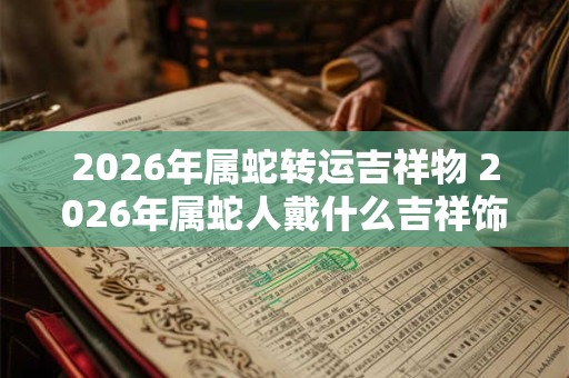2026年属蛇转运吉祥物 2026年属蛇人戴什么吉祥饰品好