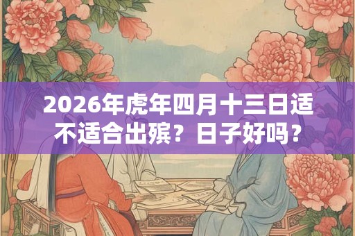 2026年虎年四月十三日适不适合出殡？日子好吗？