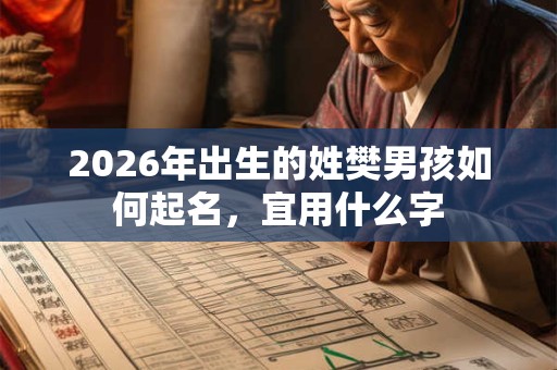 2026年出生的姓樊男孩如何起名,宜用什么字 2026年出生的姓樊男孩如何起名,宜用什么字