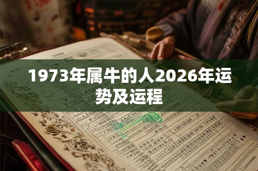 1973年属牛的人2026年运势及运程