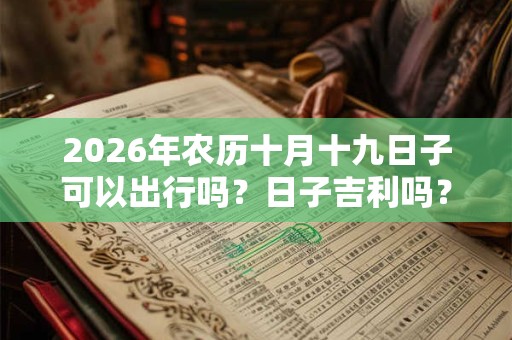 2026年农历十月十九日子可以出行吗？日子吉利吗？