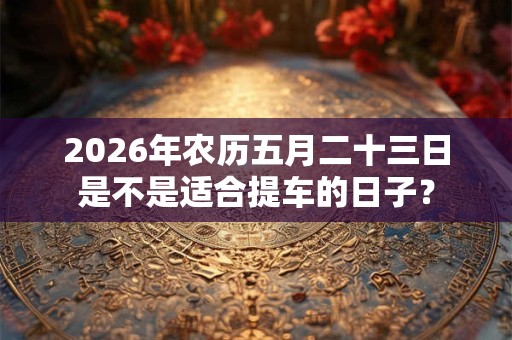 2026年农历五月二十三日是不是适合提车的日子？