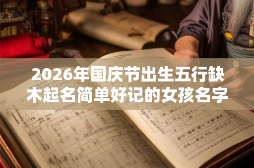 2026年国庆节出生五行缺木起名简单好记的女孩名字