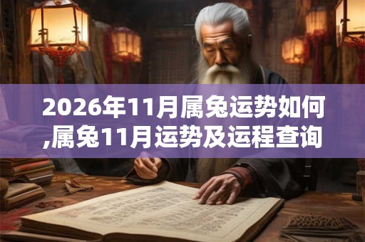 2026年11月属兔运势如何,属兔11月运势及运程查询