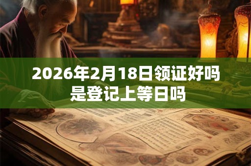 2026年2月18日领证好吗 是登记上等日吗 2026年2月18日领证好吗 是登记上等日吗