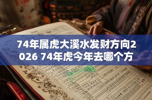 74年属虎大溪水发财方向2026 74年虎今年去哪个方向财运旺 74年属虎大溪水发财方向2026 74年虎今年去哪个方向财运旺