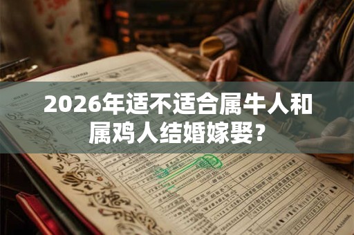 2026年适不适合属牛人和属鸡人结婚嫁娶？