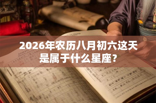 2026年农历八月初六这天是属于什么星座？