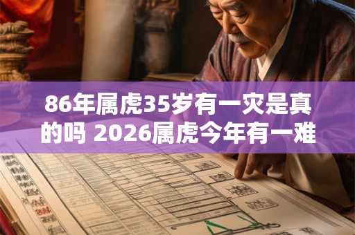 86年属虎35岁有一灾是真的吗 2026属虎今年有一难1986