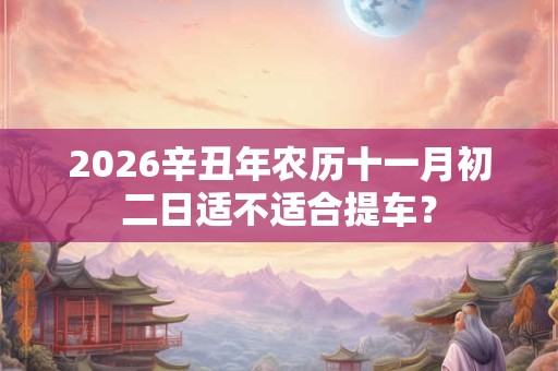 2026辛丑年农历十一月初二日适不适合提车？