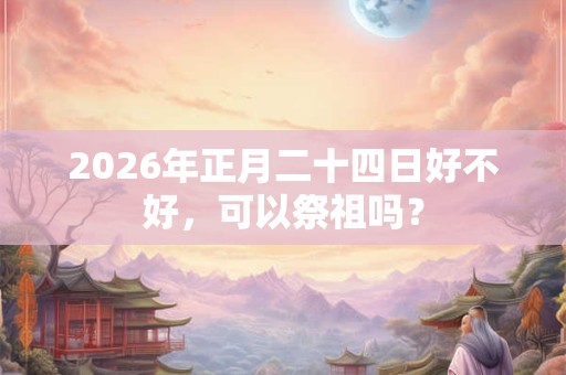 2026年正月二十四日好不好，可以祭祖吗？