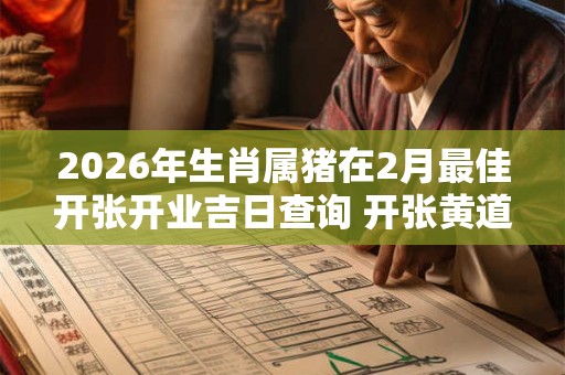2026年生肖属猪在2月最佳开张开业吉日查询 开张黄道日子