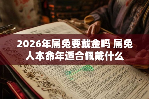 2026年属兔要戴金吗 属兔人本命年适合佩戴什么