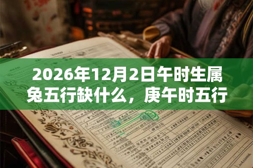 2026年12月2日午时生属兔五行缺什么，庚午时五行缺什么
