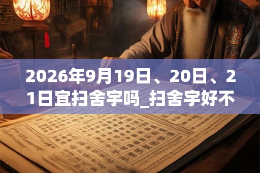 2026年9月19日、20日、21日宜扫舍宇吗_扫舍宇好不好