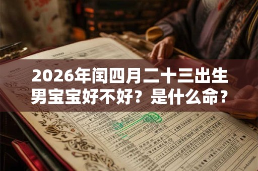 2026年闰四月二十三出生男宝宝好不好？是什么命？