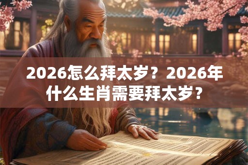 2026怎么拜太岁？2026年什么生肖需要拜太岁？