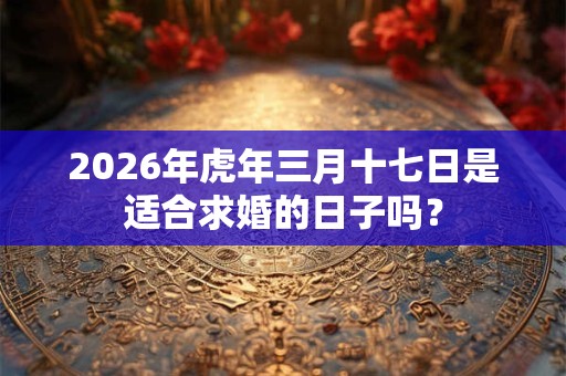 2026年虎年三月十七日是适合求婚的日子吗？