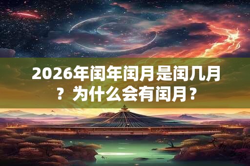 2026年闰年闰月是闰几月？为什么会有闰月？