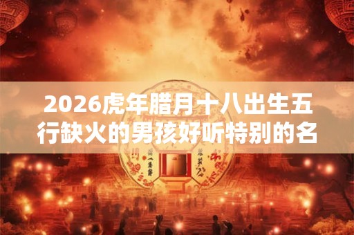 2026虎年腊月十八出生五行缺火的男孩好听特别的名字推荐