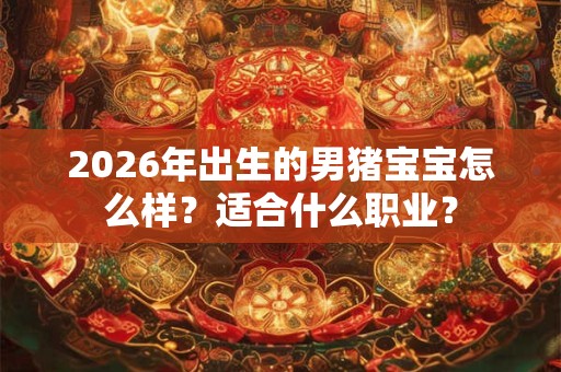 2026年出生的男猪宝宝怎么样？适合什么职业？