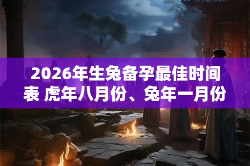 2026年生兔备孕最佳时间表 虎年八月份、兔年一月份 2026年生兔备孕最佳时间表 虎年八月份、兔年一月份