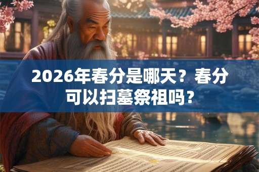2026年春分是哪天？春分可以扫墓祭祖吗？