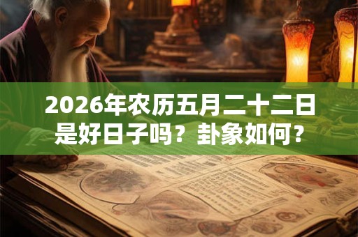 2026年农历五月二十二日是好日子吗?卦象如何? 2026年农历五月二十二日是好日子吗?卦象如何?