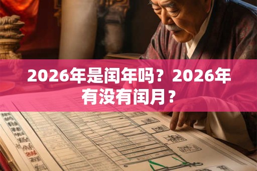 2026年是闰年吗？2026年有没有闰月？