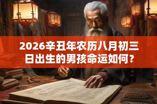 2026辛丑年农历八月初三日出生的男孩命运如何? 2026辛丑年农历八月初三日出生的男孩命运如何?