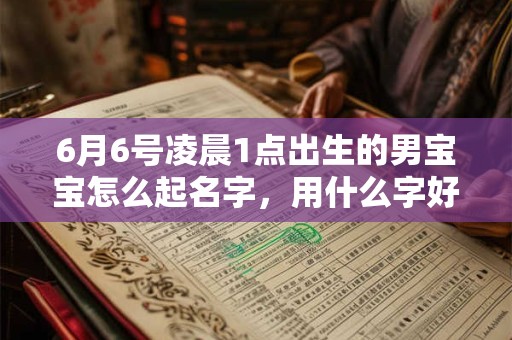 6月6号凌晨1点出生的男宝宝怎么起名字，用什么字好