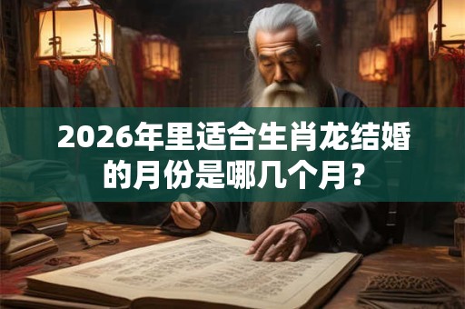 2026年里适合生肖龙结婚的月份是哪几个月？