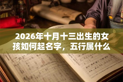 2026年十月十三出生的女孩如何起名字，五行属什么