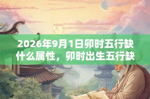 2026年9月1日卯时五行缺什么属性，卯时出生五行缺什么
