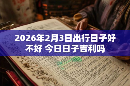 2026年2月3日出行日子好不好 今日日子吉利吗