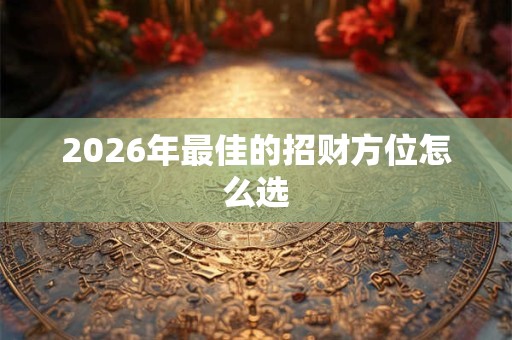 2026年最佳的招财方位怎么选 2026年最佳的招财方位怎么选