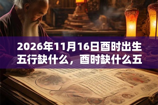 2026年11月16日酉时出生五行缺什么，酉时缺什么五行