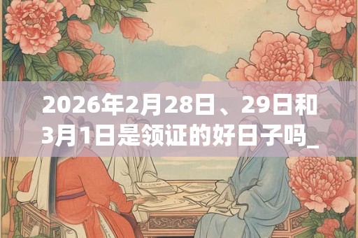 2026年2月28日、29日和3月1日是领证的好日子吗_领证可以吗