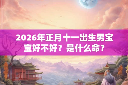 2026年正月十一出生男宝宝好不好？是什么命？