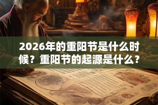 2026年的重阳节是什么时候?重阳节的起源是什么? 2026年的重阳节是什么时候?重阳节的起源是什么?