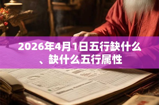 2026年4月1日五行缺什么、缺什么五行属性