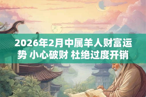2026年2月中属羊人财富运势 小心破财 杜绝过度开销