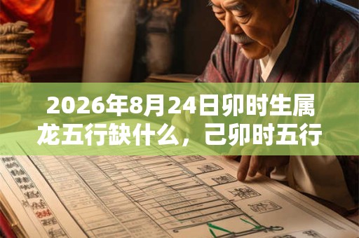 2026年8月24日卯时生属龙五行缺什么，己卯时五行缺什么