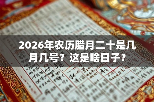 2026年农历腊月二十是几月几号?这是啥日子? 2026年农历腊月二十是几月几号?这是啥日子?
