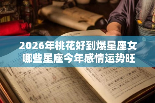 2026年桃花好到爆星座女 哪些星座今年感情运势旺盛 2026年桃花好到爆星座女 哪些星座今年感情运势旺盛