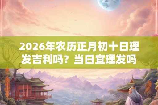 2026年农历正月初十日理发吉利吗?当日宜理发吗 2026年农历正月初十日理发吉利吗?当日宜理发吗