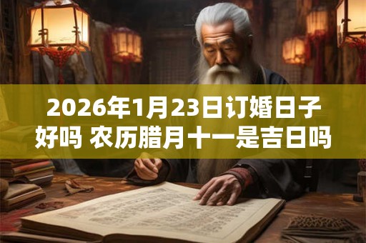 2026年1月23日订婚日子好吗 农历腊月十一是吉日吗 2026年1月23日订婚日子好吗 农历腊月十一是吉日吗