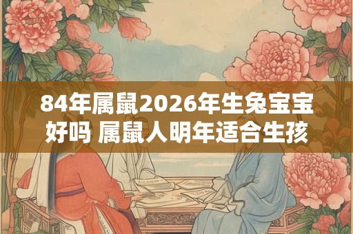 84年属鼠2026年生兔宝宝好吗 属鼠人明年适合生孩子吗