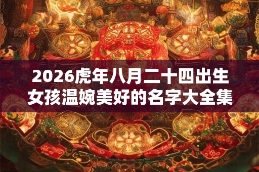 2026虎年八月二十四出生女孩温婉美好的名字大全集 2026虎年八月二十四出生女孩温婉美好的名字大全集